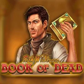 Book of Dead online game logo by Play'n GO on casinoofbook.com